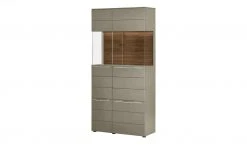 Berger & Rath Vitrine Claro | Londra (Hellgrau) Sichtbare Rückwand: Wildnussbaum ohne Glaseinlegeböden -Komm Store 13231641 6 202108121318