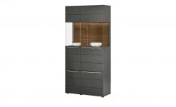Berger & Rath Vitrine Claro | Anthrazit Sichtbare Rückwand: Wildnussbaum ohne Glaseinlegeböden -Komm Store 13231642 10 202108121318