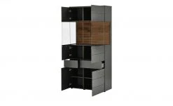 Berger & Rath Vitrine Claro | Anthrazit Sichtbare Rückwand: Wildnussbaum ohne Glaseinlegeböden -Komm Store 13231642 6 202108121318