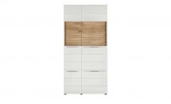 Berger & Rath Vitrine Claro | Weiß-Creme Sichtbare Rückwand: Natureiche Bianco ohne Glaseinlegeböden -Komm Store 13231643 7 202108121318