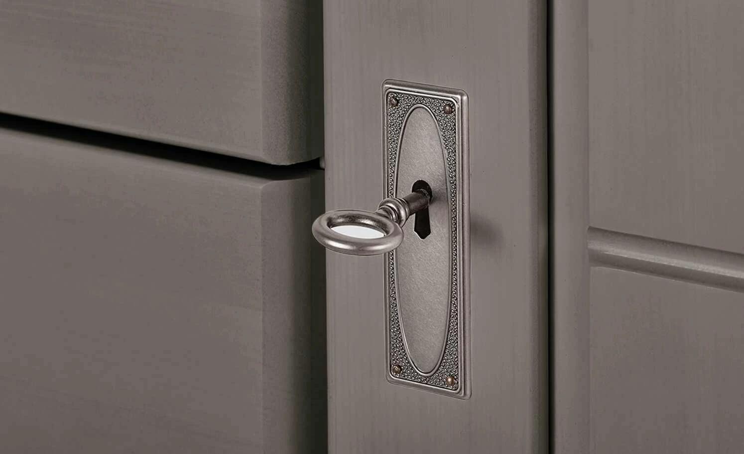 maison bleue Highboard Florian | Grau / laugenfarben Türen aus Holz 5 maison bleue Highboard Florian | Grau / laugenfarben Türen aus Holz – Bild 5