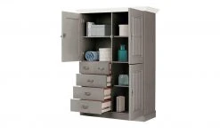 maison bleue Highboard Florian | Grau / Weiß Türen aus Holz -Komm Store 13231813 7 202108131411