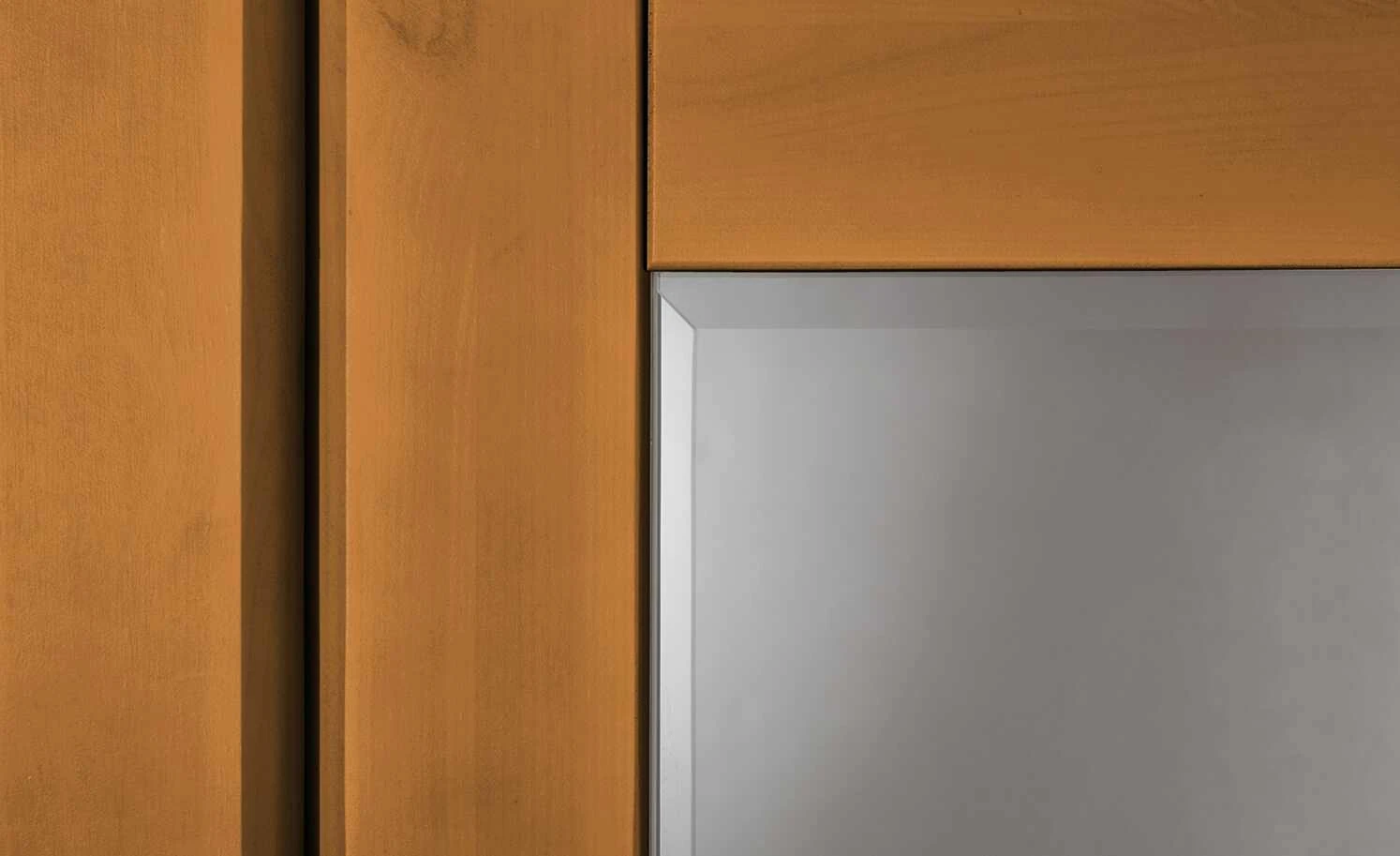 maison bleue Highboard Florian | bernsteinfarben / Weiß Türen mit Glaseinsatz 5 maison bleue Highboard Florian | bernsteinfarben / Weiß Türen mit Glaseinsatz – Bild 5