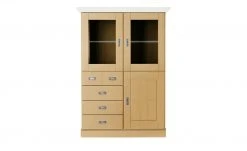 maison bleue Highboard Florian | laugenfarben / Weiß Türen mit Glaseinsatz -Komm Store 13231816 7 202108131411