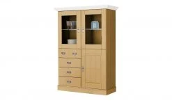 maison bleue Highboard Florian | laugenfarben / Weiß Türen mit Glaseinsatz -Komm Store 13231816 8 202108131411
