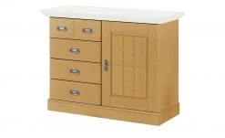 maison bleue Brotschrank Florian | laugenfarben / Weiß