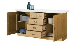 maison bleue Sideboard Florian | laugenfarben / Weiß -Komm Store 13231828 3 202108131411