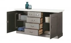 maison bleue Sideboard Florian | Grau / Weiß -Komm Store 13231829 7 202108131411