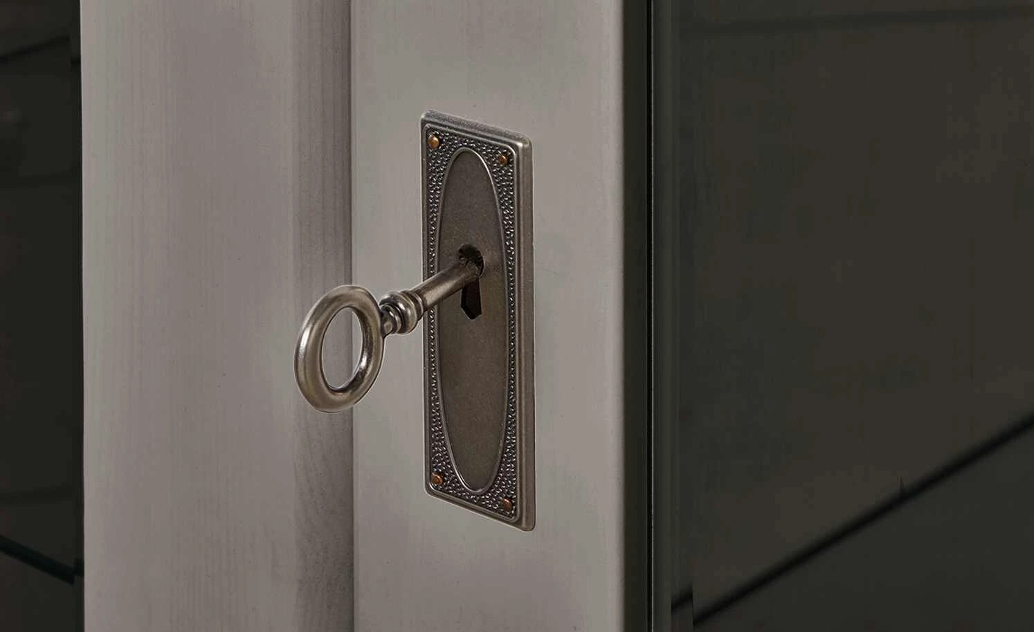 maison bleue Vitrinenaufsatz für Sideboard Florian | Grau / laugenfarben 6 maison bleue Vitrinenaufsatz für Sideboard Florian | Grau / laugenfarben – Bild 6