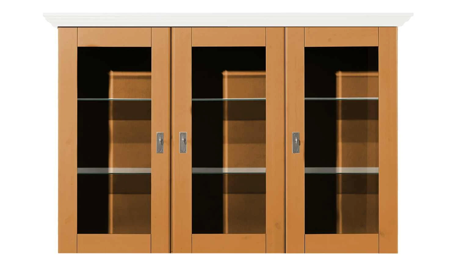 maison bleue Vitrinenaufsatz für Sideboard Florian | bernsteinfarben / Weiß 2 maison bleue Vitrinenaufsatz für Sideboard Florian | bernsteinfarben / Weiß – Bild 2