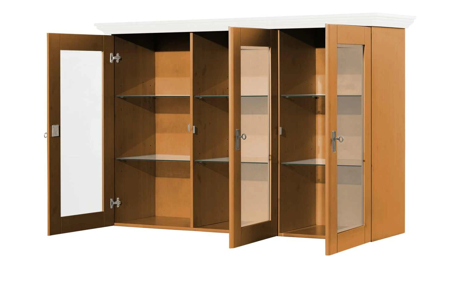 maison bleue Vitrinenaufsatz für Sideboard Florian | bernsteinfarben / Weiß 3 maison bleue Vitrinenaufsatz für Sideboard Florian | bernsteinfarben / Weiß – Bild 3