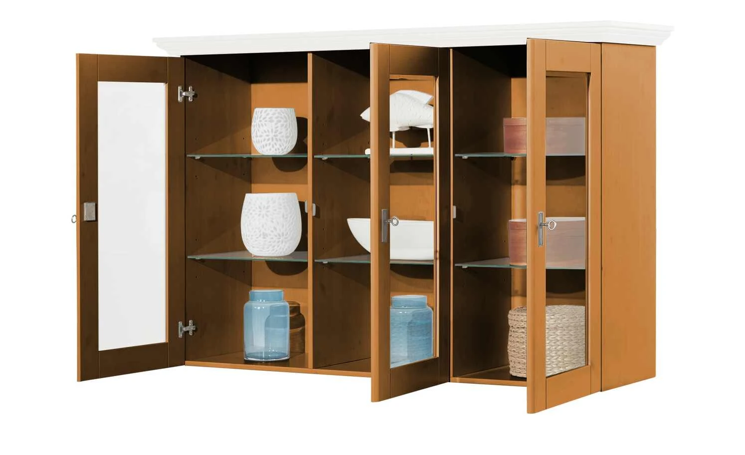 maison bleue Vitrinenaufsatz für Sideboard Florian | bernsteinfarben / Weiß 8 maison bleue Vitrinenaufsatz für Sideboard Florian | bernsteinfarben / Weiß – Bild 8