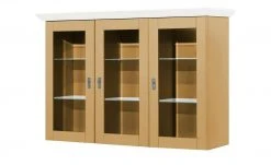 maison bleue Vitrinenaufsatz für Sideboard Florian | laugenfarben / Weiß