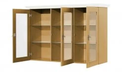 maison bleue Vitrinenaufsatz für Sideboard Florian | laugenfarben / Weiß -Komm Store 13231832 3 202108191247