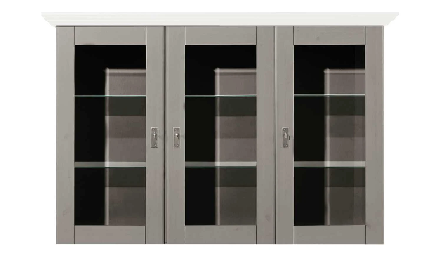 maison bleue Vitrinenaufsatz für Sideboard Florian | Grau / Weiß 7 maison bleue Vitrinenaufsatz für Sideboard Florian | Grau / Weiß – Bild 7