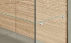 Berger & Rath Vitrine Claro | Londra (Hellgrau) Sichtbare Rückwand: Natureiche Bianco mit Glaseinlegeböden -Komm Store 13232080 9 202108130002