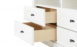 maison bleue TV-Element Petit Chalet | 119|cm Weiß / Asteiche -Komm Store 13232331 5 202206231234