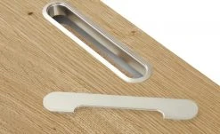 maison bleue TV-Element Petit Chalet | 119|cm Weiß / Asteiche -Komm Store 13232331 8 202206231234