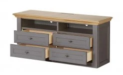 maison bleue TV-Element Petit Chalet | 119|cm Graphit / Asteiche -Komm Store 13232333 11 202206231234