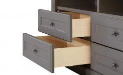 maison bleue TV-Element Petit Chalet | 119|cm Graphit / Asteiche -Komm Store 13232333 6 202206231234