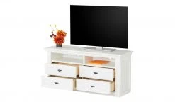 maison bleue TV-Element Petit Chalet | 119|cm VIntage Weiß / Vintage Weiß -Komm Store 13232334 8 202206231234