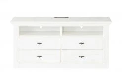 maison bleue TV-Element Petit Chalet | 134|cm Weiß / Weiß -Komm Store 13232336 9 202206231234