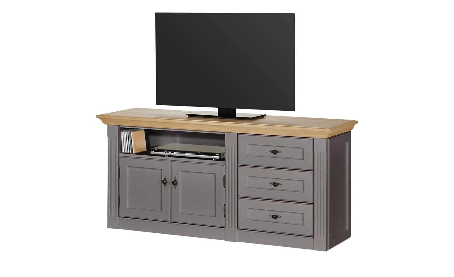 maison bleue TV-Element Petit Chalet | Graphit / Asteiche 4 maison bleue TV-Element Petit Chalet | Graphit / Asteiche – Bild 4