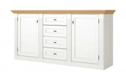 maison bleue Sideboard Petit Chalet | Weiß / Asteiche