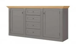 maison bleue Sideboard Petit Chalet | Graphit / Asteiche