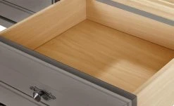 maison bleue Anrichte Petit Chalet | Graphit (Grau) / Asteiche ohne Flechtkörbe -Komm Store 13232351 7 202203291236