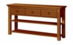 maison bleue Anrichte Petit Chalet | Cognac antik / Cognac antik ohne Flechtkörbe