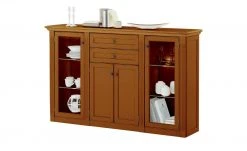 maison bleue Highboard Petit Chalet | Cognac antik (Braun) mit Glastüren -Komm Store 13232365 5 202206232232