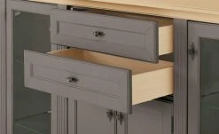 maison bleue Highboard Petit Chalet | Graphitgrau / Asteiche mit Glastüren 20 maison bleue Highboard Petit Chalet | Graphitgrau / Asteiche mit Glastüren -Komm Store 13232366 5 202206232232