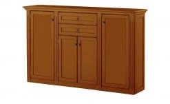 maison bleue Highboard Petit Chalet | Cognac antik (Braun) mit Holztüren