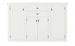 maison bleue Highboard Petit Chalet | Vintage Weiß mit Holztüren -Komm Store 13232370 6 202207141250