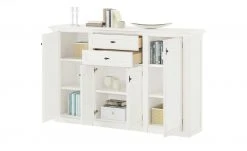 maison bleue Highboard Petit Chalet | Vintage Weiß mit Holztüren -Komm Store 13232370 7 202207141250