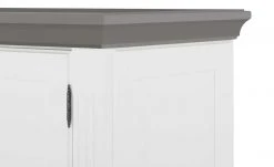 maison bleue Highboard Petit Chalet | Weiß / Graphitgrau mit Holzboden -Komm Store 13232376 12 202207111247