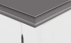 maison bleue Highboard Petit Chalet | Weiß / Graphitgrau mit Holzboden -Komm Store 13232376 14 202207111247