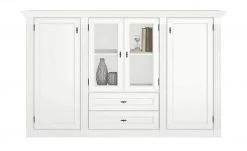 maison bleue Highboard Petit Chalet | Vintage Weiß mit Holzboden -Komm Store 13232378 13 202207111247