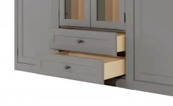 maison bleue Highboard Petit Chalet | Graphitgrau / Asteiche mit Glasboden -Komm Store 13232380 11 202207111247