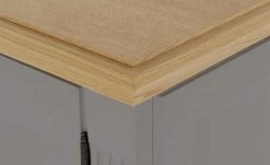 maison bleue Highboard Petit Chalet | Graphitgrau / Asteiche mit Glasboden -Komm Store 13232380 17 202207111247