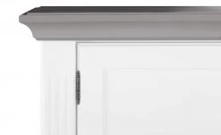 maison bleue Highboard Petit Chalet | Weiß / Graphitgrau mit Glasboden -Komm Store 13232381 15 202207111247