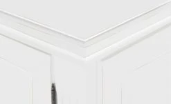 maison bleue Highboard Petit Chalet | Vintage Weiß mit Glasboden -Komm Store 13232382 18 202207111247