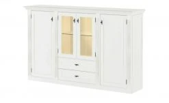 maison bleue Highboard Petit Chalet | Vintage Weiß mit Glasboden -Komm Store 13232382 4 202207111247