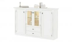 maison bleue Highboard Petit Chalet | Vintage Weiß mit Glasboden -Komm Store 13232382 5 202207111247