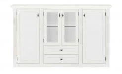 maison bleue Highboard Petit Chalet | Vintage Weiß mit Glasboden -Komm Store 13232382 6 202207111247