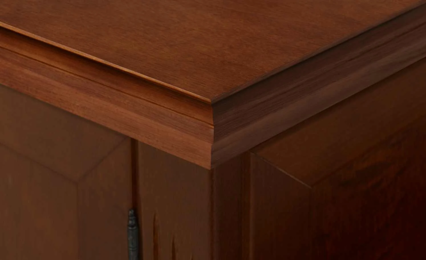 maison bleue Highboard Petit Chalet | Cognac (Braun) antik mit Glasboden 5 maison bleue Highboard Petit Chalet | Cognac (Braun) antik mit Glasboden – Bild 5