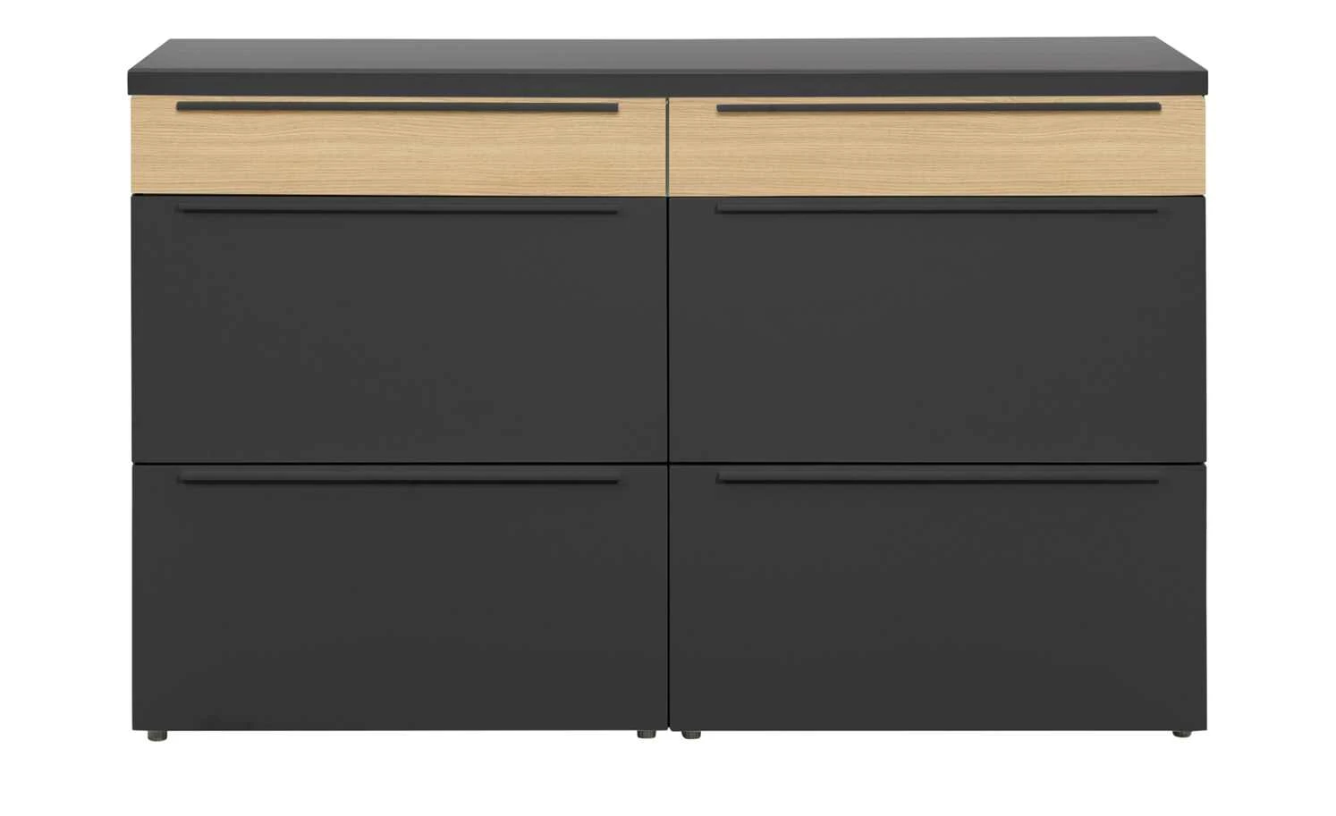 now! by hülsta Sideboard now! touch | Schwarz / Samteiche Natur (Nachbildung) 141|cm 4 now! by hülsta Sideboard now! touch | Schwarz / Samteiche Natur (Nachbildung) 141|cm – Bild 4