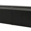 now! by hülsta Sideboard now! touch | Schwarz / Samteiche Grau (Nachbildung)