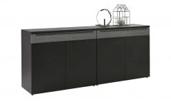 now! by hülsta Sideboard now! touch | Schwarz / Samteiche Grau (Nachbildung) -Komm Store 13232760 3 202203222233